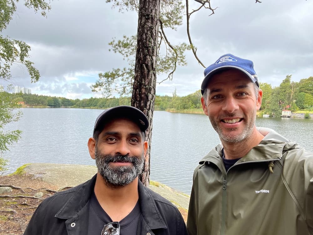 James and Arjun of DQventures working together