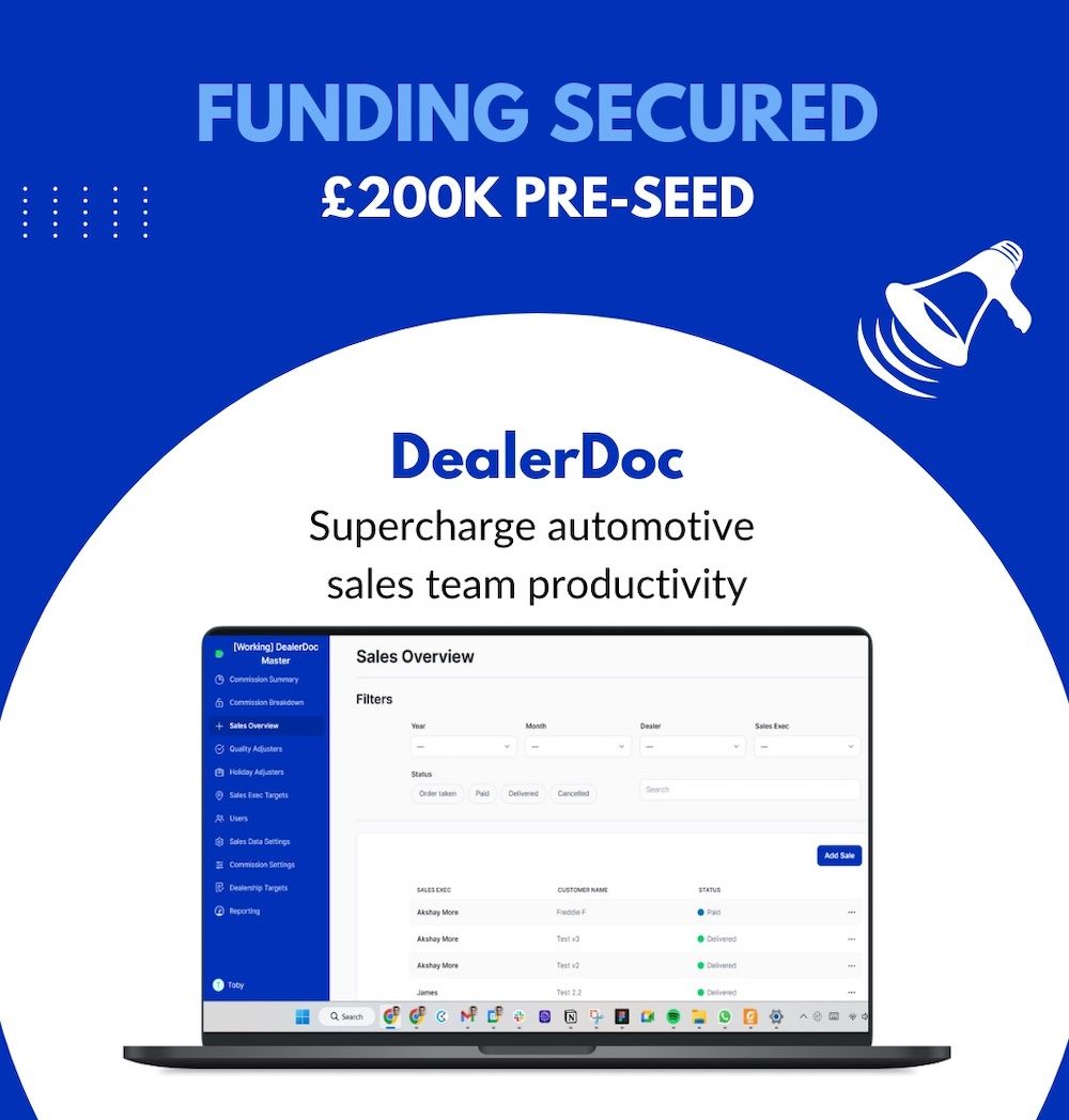 DealerDoc funding secured!